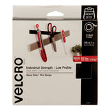 VELCRO Brand Low-Profile Industrial-Strength Heavy-Duty Fasteners, 1" x 10 ft, Black