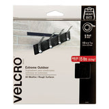 VELCRO Brand Heavy-Duty Fasteners, Extreme Outdoor Performance, 1" x 10 ft, Black