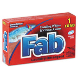 Fab Dispenser-Design HE Laundry Detergent Powder, Ocean Breeze, 1 oz Box, 156/Carton