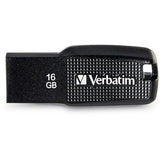 Verbatim 16GB Ergo USB Flash Drive - Black - 70875