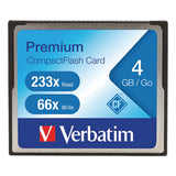 Verbatim 4GB 66X Premium CompactFlash Memory Card