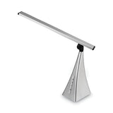 V-Light LED Pyramid-Base Tilt-Arm Desk Lamp with USB Charging Station, 12