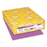 Astrobrights Inkjet, Inkjet Colored Paper - Purple - 30% Recycled Content - 22671