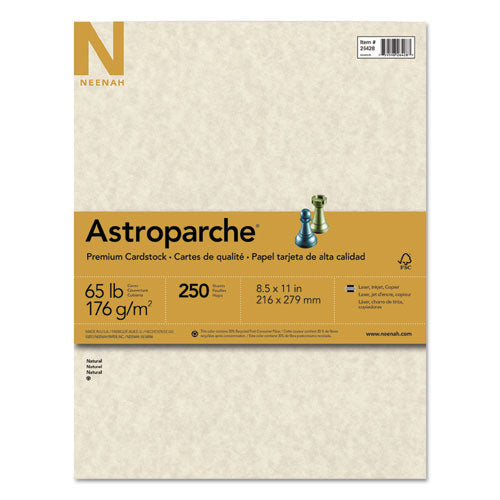 Astrobrights Laser, Inkjet Card Stock - Natural - Recycled - 30% Recycled Content - 26428