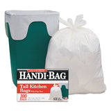 Handi-Bag Super Value Pack, 13 gal, 0.6 mil, 23.75" x 28", White, 600/Carton