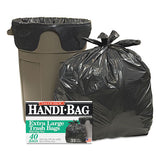 Handi-Bag Super Value Pack, 33 gal, 0.65 mil, 32.5" x 40", Black, 40/Box