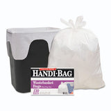 Handi-Bag Super Value Pack, 8 gal, 0.6 mil, 22" x 24", White, 130/Box