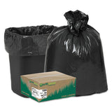 Earthsense Commercial Linear Low Density Recycled Can Liners, 16 gal, 0.85 mil, 24" x 33", Black, 500/Carton