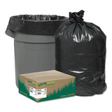 Earthsense Commercial Linear Low Density Recycled Can Liners, 45 gal, 1.25 mil, 40" x 46", Black, 100/Carton