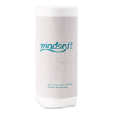 Windsoft Kitchen Roll Towels, 2-Ply, 11 x 8.8, White, 100/Roll, 30 Rolls/Carton