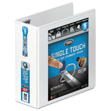 Wilson Jones Ultra Duty D-Ring View Binder with Extra-Durable Hinge, 3 Rings, 4" Capacity, 11 x 8.5, White