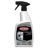 WEIMAN Stainless Steel Cleaner and Polish, Floral Scent, 22 oz Spray Bottle, 6/Carton