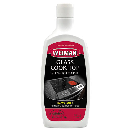 WEIMAN Glass Cook Top Cleaner and Polish, 20 oz, Squeeze Bottle, 6/CT