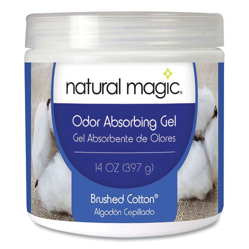 Natural Magic Odor Absorbing Gel, Brushed Cotton, 14 oz Jar
