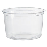 WNA Deli Containers, 16 oz, Clear, 50/Pack, 10 Packs/Carton