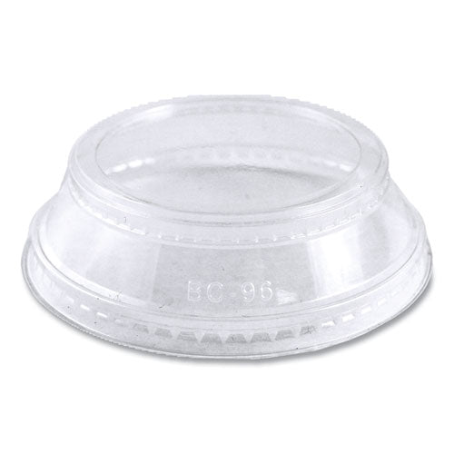 World Centric PLA Clear Cold Cup Lids, Dome Lid, Fits 2 oz Portion Cup and 9 oz to 24 oz Cups, 1,000/Carton