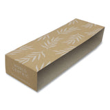 World Centric Fiber Container Sleeves, World Centric Leaf Design, 10", Natural, 800/Carton