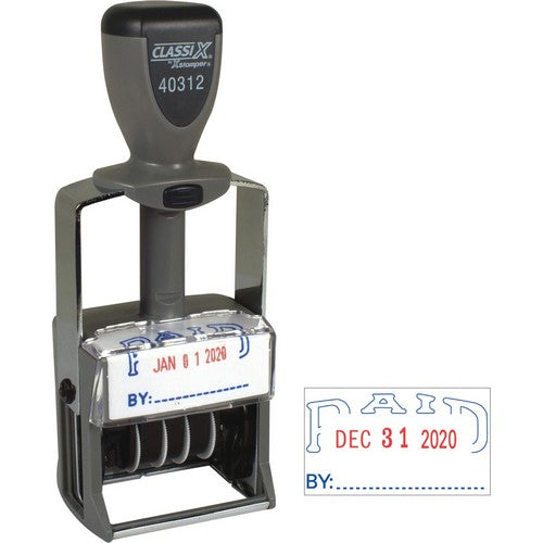 Xstamper Heavy-duty PAID Self-Inking Dater - 40312