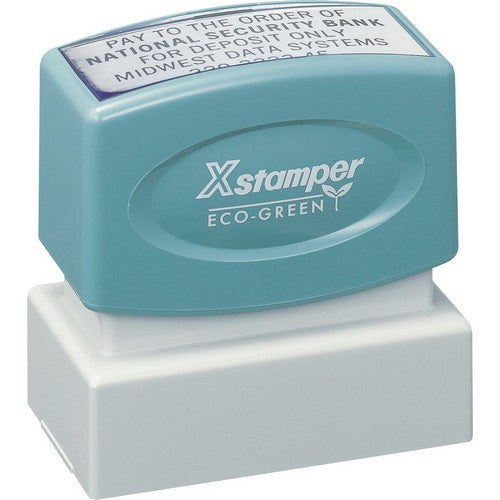 Xstamper Custom Endorsement Pre-inked Stamp - N12