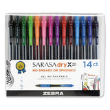 Zebra Pen Sarasa Gel Medium Point Retractable Pens - 46824